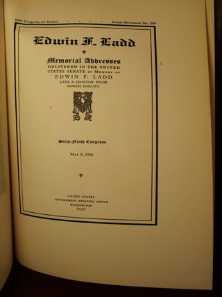 Edwin A. Ladd Memorial Address