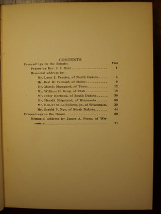 Edwin A. Ladd Memorial Address