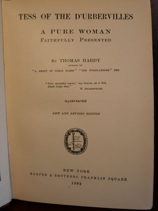 Tess of the D'urbervilles A Pure Woman