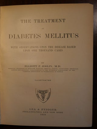 The Treatment of Diabetes Mellitus