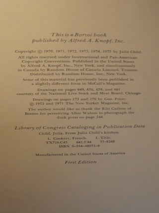 From Julia Child's Kitchen