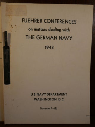 3 Volumes of Fuehrer Conferences Germany Navy