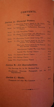 Catalogue of War Literature