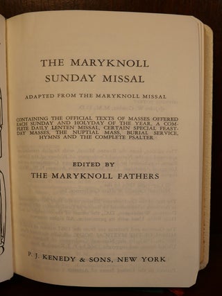 The Maryknoll Sunday Missal