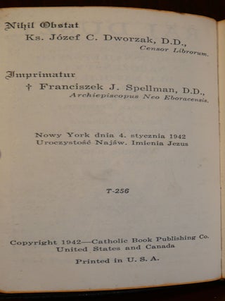 Paradise of The Soul, Catholic Polish Prayer Book