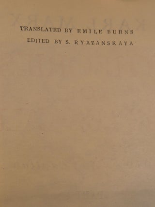 Theories of Surplus Value (Volume IV of Capital)
