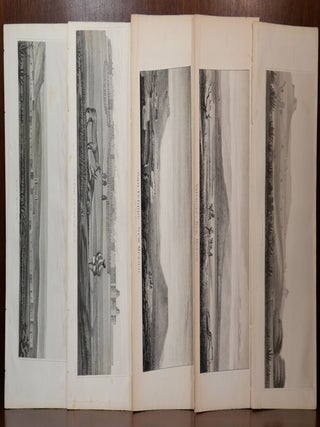 Item #5663 Lot of 5 Lithographs From New Mexico Pueblos 1848. William Hemsley Emory