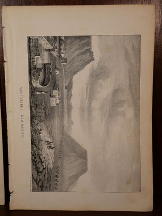 2 Lithographs of San Felippe Pueblo New Mexico