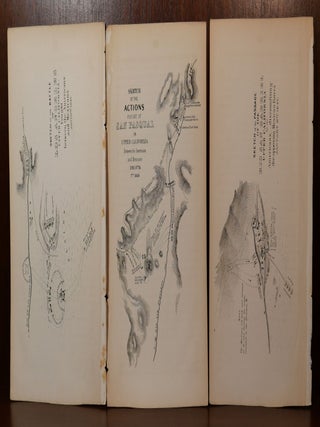 Item #5668 Lot of 3 Mexican American War Lithographs From 1848. William Hemsley Emory