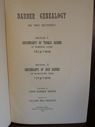 Barber Genealogy