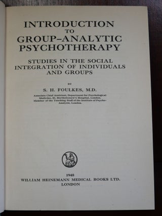 Introduction to Group-Analytic Psychotherapy