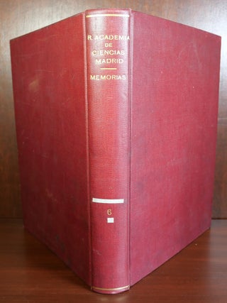 Memories From Royal Academy of Exact Physical and Natural Science Volume 6 / Memorias