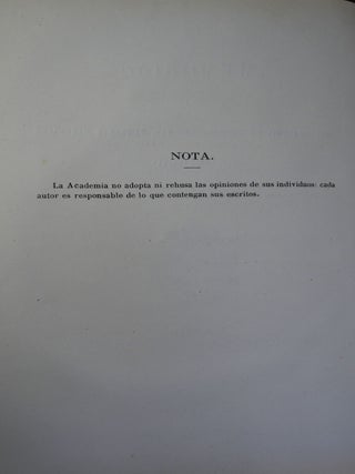 Memories From Royal Academy of Exact Physical and Natural Science Volume 6 / Memorias