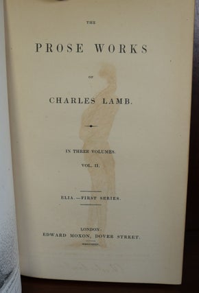 The Prose Works of Charles Lamb