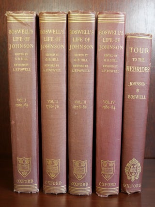 Item #5757 Boswell's Life of Johnson and Johnson's Journey to The Western Islands of Scotland and...