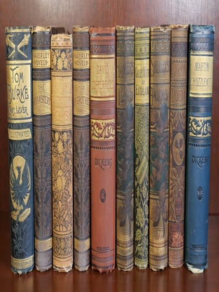 Item #5772 Fine Victorian Binding Set, The Iliad, David Copperfield, etc. Sir Walter Scott...