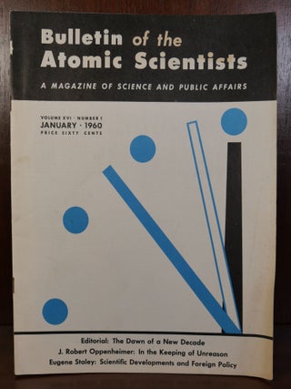 Item #5795 Bulletin of the Atomic Scientists A Magazine of Science and Public Affairs 13 Issues....