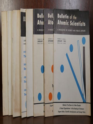 Bulletin of the Atomic Scientists A Magazine of Science and Public Affairs 13 Issues