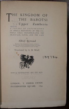 The Kingdom of The Barotsi Upper Zambezia