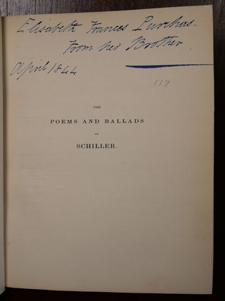 The Poems and Ballads of Friedrich Schiller