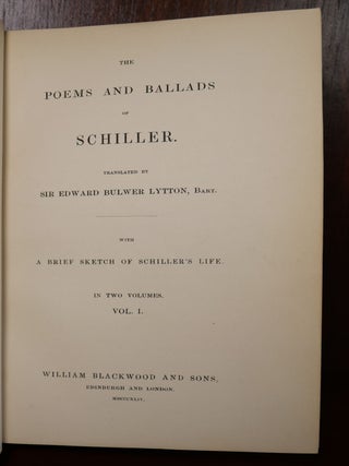 The Poems and Ballads of Friedrich Schiller