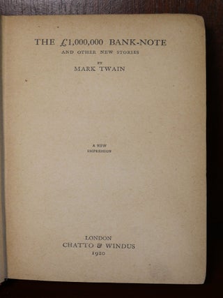 Three Volumes of Mark Twains Work, Innocents Abroad, A Treasure Trip, The 1,000,000 Bank-Note