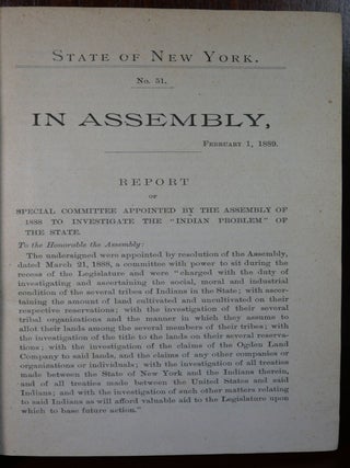Report of Special Committee to Investigate the Indian Problem