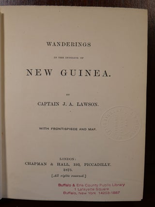Wanderings in The Interior of New Guinea