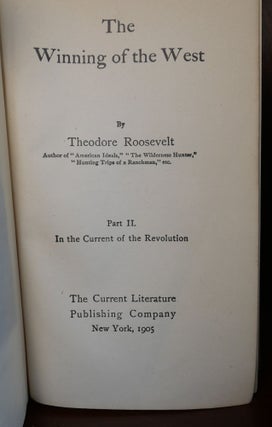 The Winning of the West in Six Volumes