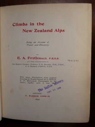 Climbs in the New Zealand Alps