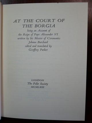 At The court of The Borgia