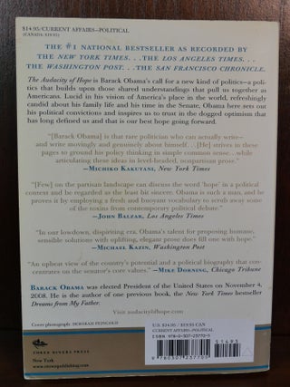 The Audacity of Hope SIGNED