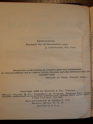 The Liber Usualis