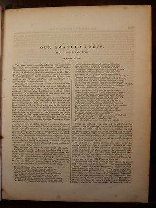 Graham's American Monthly Magazine of Literature and Art ; The Poetry of Rufus Dawes; Flaccus; The Conqueror Worm; The Idiot Boy; Marginalia
