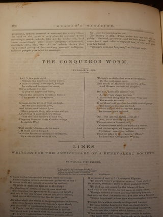 Graham's American Monthly Magazine of Literature and Art ; The Poetry of Rufus Dawes; Flaccus; The Conqueror Worm; The Idiot Boy; Marginalia