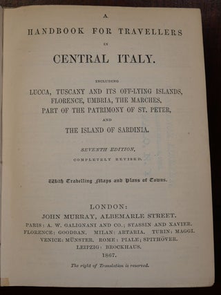 A Handbook for Travellers in Central Italy