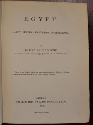 Egypt: Native Rulers and Foreign Interference