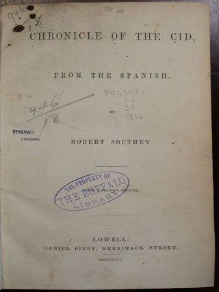 Chronicle of The CID From The Spanish