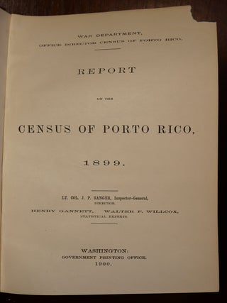 Report on The Census of Porto Rico