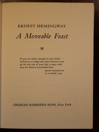 A Moveable Feast