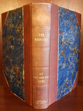 The Booklist A Guide to New Books Volume 27