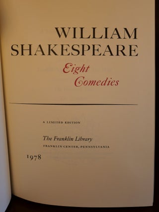 Six Tragedies, Six Histories, Eight Comedies