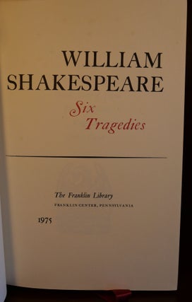 Six Tragedies, Six Histories, Eight Comedies