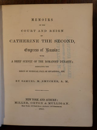 Memoirs of the Court and Reign of Catherine The Second