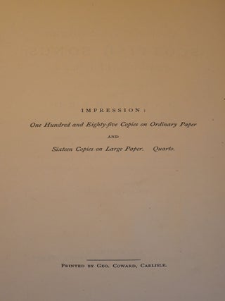 Ancient and Modern Scottish Songs in Two Volumes