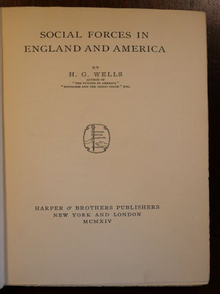Social Forces in England and America