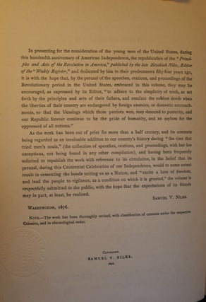 Centennial Offering Republication of The Principles and Acts of The Revolution in America