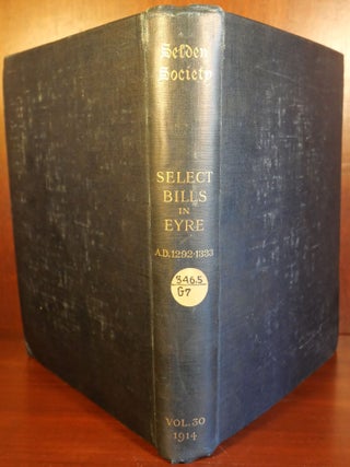 Selden Society Select Bills in Eyre