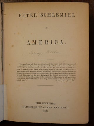 Peter Schlemihl in America