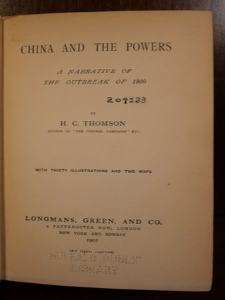 China and The Powers